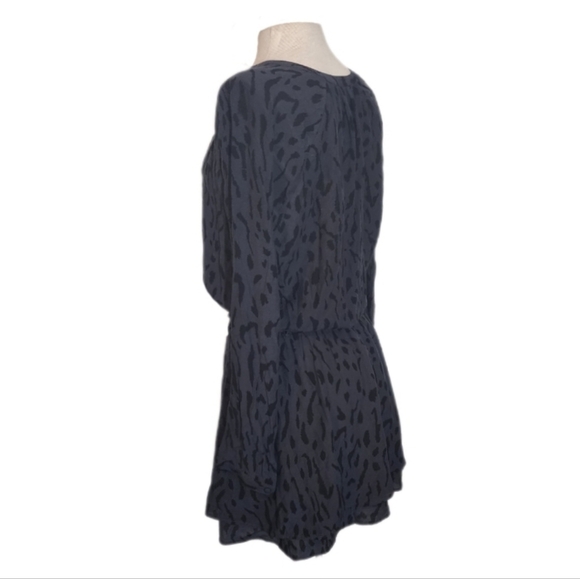 Rails Jasmine Cheetah Print Long Sleeve Mini Dress Black Size S - Picture 13 of 17